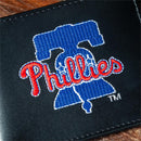 Philadelphia Phillies Black Bi-Fold Embroidered Wallet w/ RFID Blocking