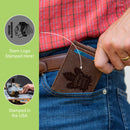 Front Pocket Wallet w/ RFID Blocking, Chicago Blackhawks, Brown