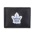 Toronto Maple Leafs Black Bi-Fold Embroidered Wallet w/ RFID Blocking