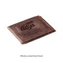 Front Pocket Wallet w/ RFID Blocking, Wichita State, Brown