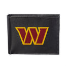 Washington Commanders Black Bi-Fold Embroidered Wallet w/ RFID Blocking