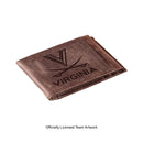 Front Pocket Wallet w/ RFID Blocking, University of Virginia, Brown