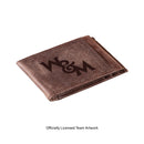Front Pocket Wallet w/ RFID Blocking, William & Mary, Brown