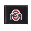 Ohio State University Black Bi-Fold Embroidered Wallet w/ RFID Blocking