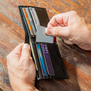 Ohio State University Black Bi-Fold Embroidered Wallet w/ RFID Blocking