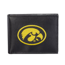 University of Iowa Black Bi-Fold Embroidered Wallet w/ RFID Blocking