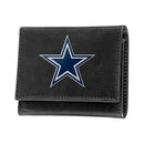 Dallas Cowboys Black Tri-Fold Embroidered Wallet w/ RFID Blocking
