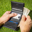 Kansas City Chiefs Black Tri-Fold Embroidered Wallet w/ RFID Blocking