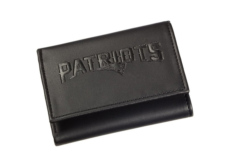 Evergreen Gifts,New England Patriots, Tri-Fold Wallet, Black,4.25x3.13x0.75 Inches