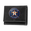 Houston Astros Black Tri-Fold Embroidered Wallet w/ RFID Blocking