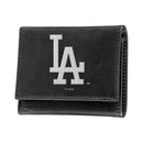 Los Angeles Dodgers Black Tri-Fold Embroidered Wallet w/ RFID Blocking
