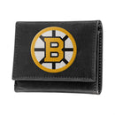 Boston Bruins Black Tri-Fold Embroidered Wallet w/ RFID Blocking