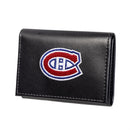 Montreal Canadiens Black Tri-Fold Embroidered Wallet w/ RFID Blocking
