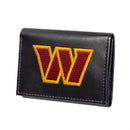 Washington Commanders Black Tri-Fold Embroidered Wallet w/ RFID Blocking