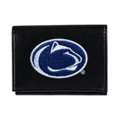 Penn State Black Tri-Fold Embroidered Wallet w/ RFID Blocking