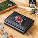 University of South Carolina Black Tri-Fold Embroidered Wallet w/ RFID Blocking
