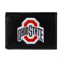 Ohio State University Black Tri-Fold Embroidered Wallet w/ RFID Blocking