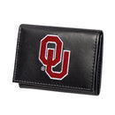 University of Oklahoma Black Tri-Fold Embroidered Wallet w/ RFID Blocking