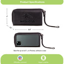 Wristlet Wallet, Black, Denver Broncos