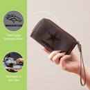 Wristlet Wallet, Brown, Denver Broncos