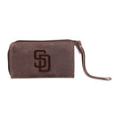 San Diego Padres Wristlet Wallet Brown