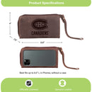 Wristlet Wallet, Brown, Montreal Canadiens