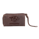 Wristlet Wallet, Brown, Nashville Predators