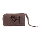 Wristlet Wallet, Brown, Pittsburgh Penguins