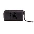 Wristlet Wallet, Black, University of Wyoming