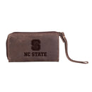 Wristlet Wallet, Brown, North Carolina State University