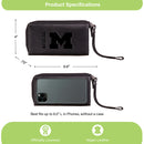 Wristlet Wallet, Black, University Of Michigan