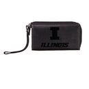 Wristlet Wallet, Black, University of Illinois