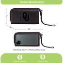 Wristlet Wallet, Black, University of Oklahoma