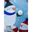 Snow Friends Garden Burlap Flag
