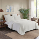 Trellis White King Quilt Set