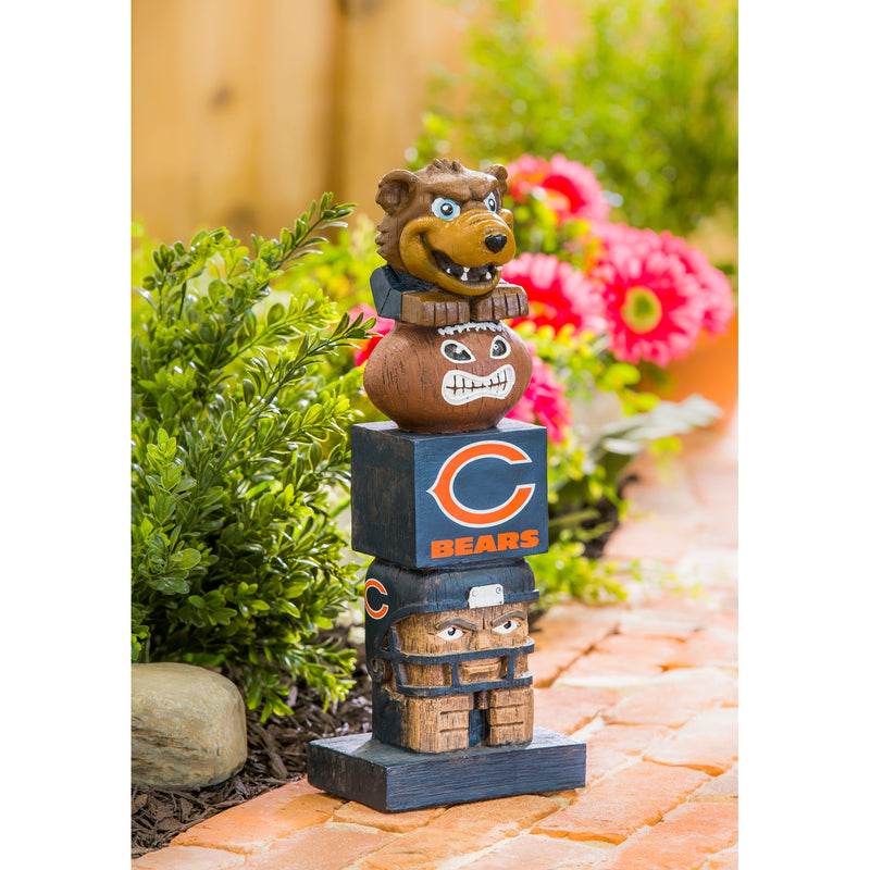 Evergreen Statuary,Team Garden Statue, Chicago Bears,5.5x4x16 Inches