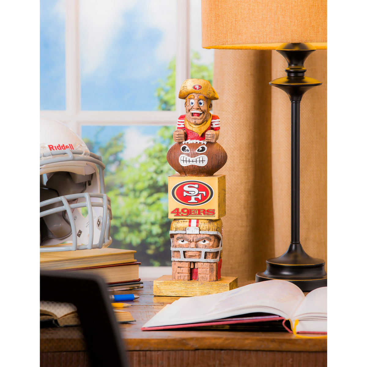 Evergreen NFL San Francisco 49ers outlet Tiki Totem Garden Statue Sourdough Sam 15 Inch