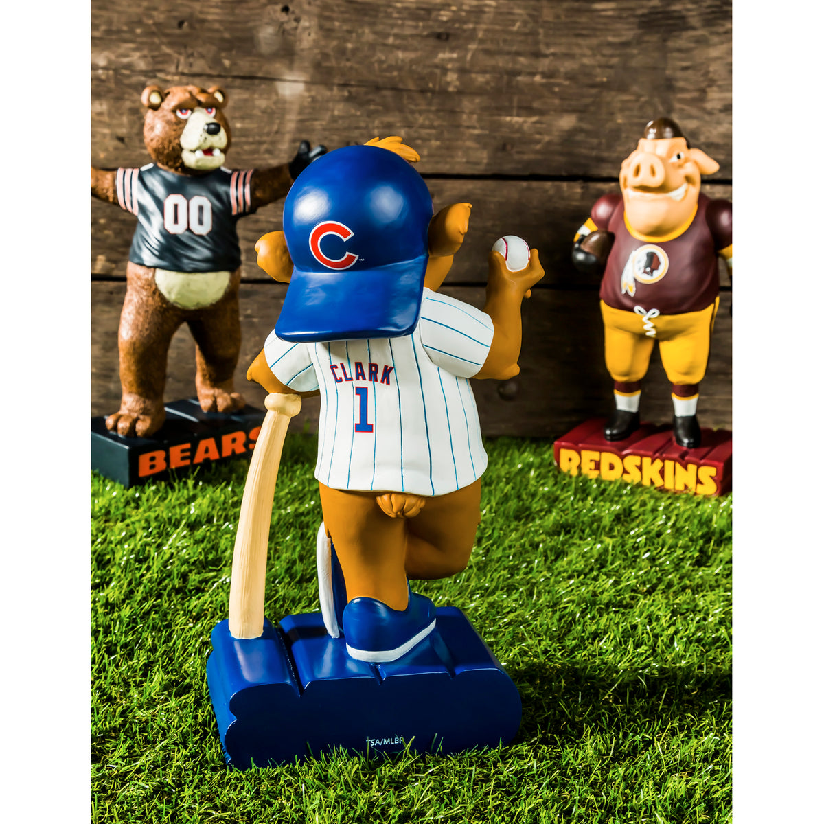 Evergreen MLB,Chicago Cubs, Mascot Statue,6.889764x4.527559x12 Inches