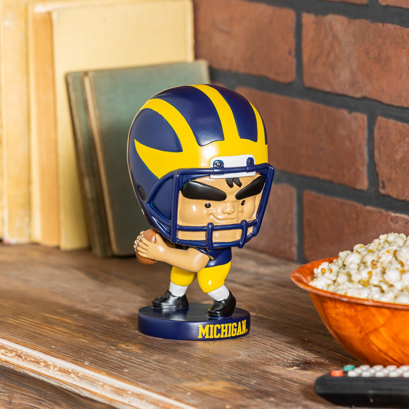 Lil Big Head Statue, Player, QB, University Of Michigan,84920lbhq