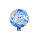 10" Glow in the Dark Glass Gazing Ball, Blue and Green,84g2491