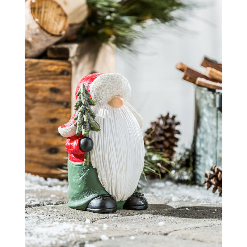 Evergreen Statuary,8"H Lumberjack Gnome Garden Statuary,5.51x4.53x8.27 Inches