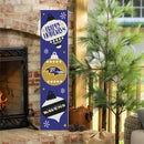 46" Double Sided Leaner, Baltimore Ravens, Christmas