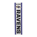 46" Double Sided Leaner, Baltimore Ravens, Christmas