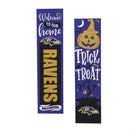 46" Double Sided Leaner, Baltimore Ravens, Halloween