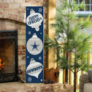 Dallas Cowboys 46" Double Sided Leaner, Christmas