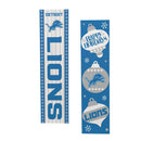 Detroit Lions 46" Double Sided Leaner, Christmas