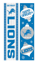 Detroit Lions 46" Double Sided Leaner, Christmas