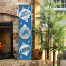 Detroit Lions 46" Double Sided Leaner, Christmas