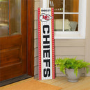 46" Double Sided Leaner, Kansas City Chiefs, Christmas