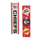 46" Double Sided Leaner, Kansas City Chiefs, Christmas